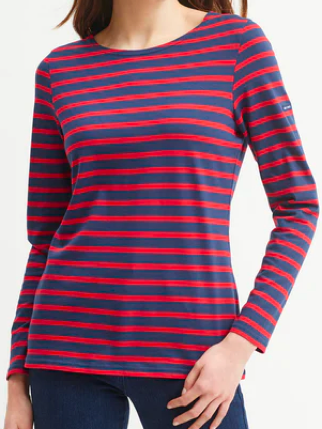 Saint James Minquidame Striped Women's Sailor Shirt Royal Male